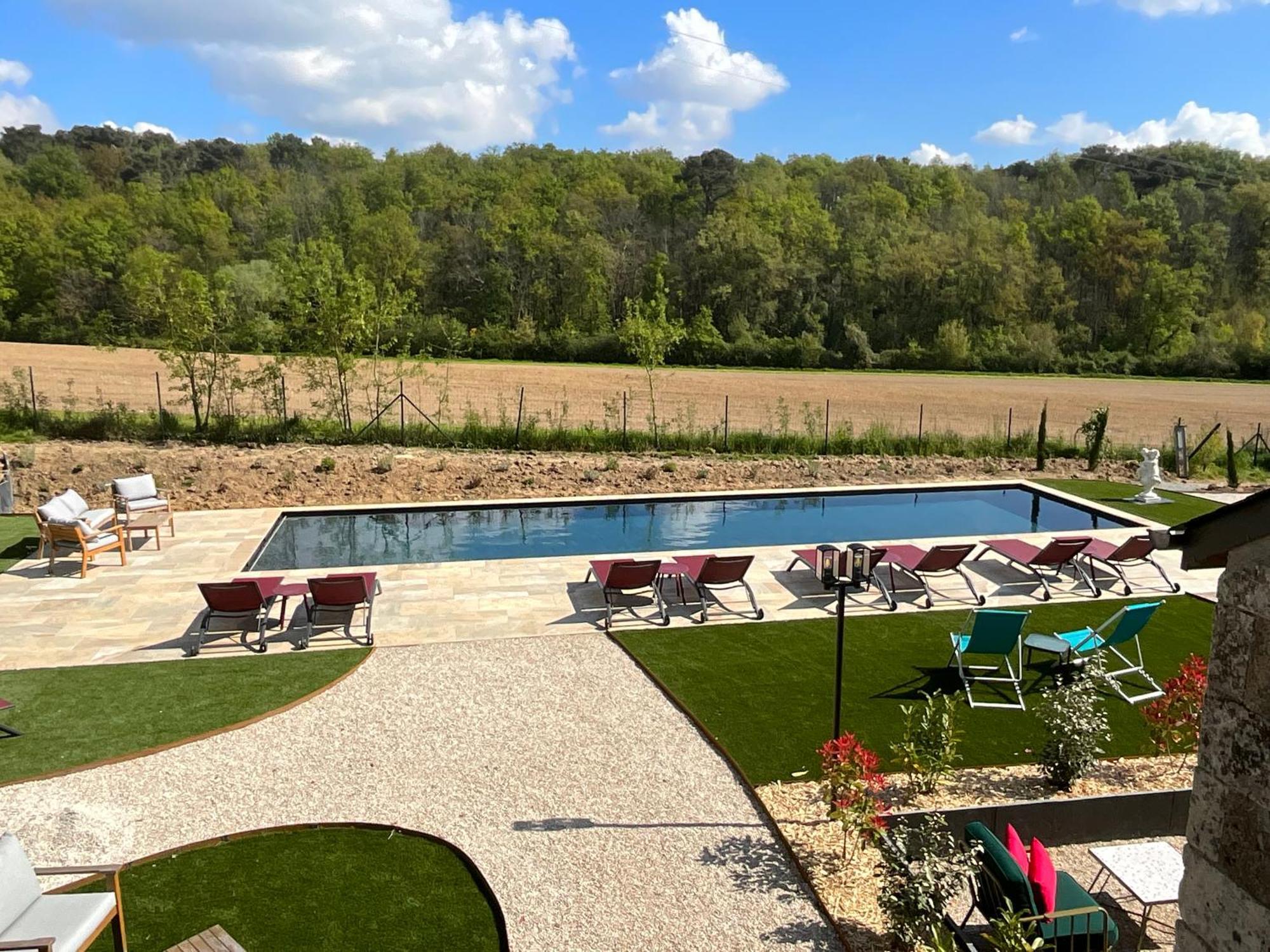 Sans Souci Bed And Breakfast Luxe Heated Pool And Restaurant Luzille Luaran gambar